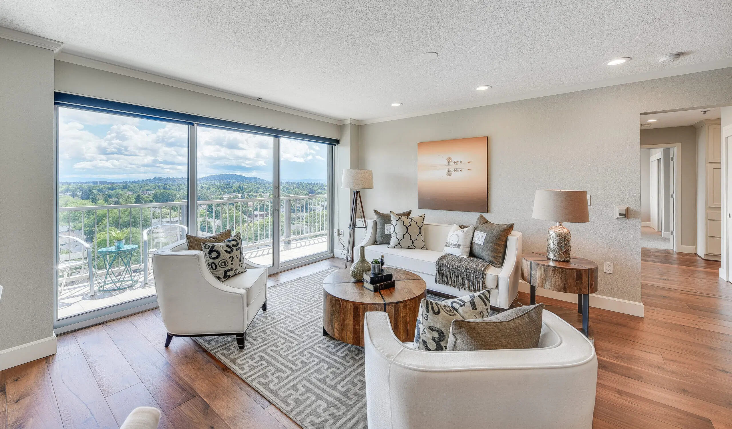 Living room of a Holladay Park Plaza residence.
