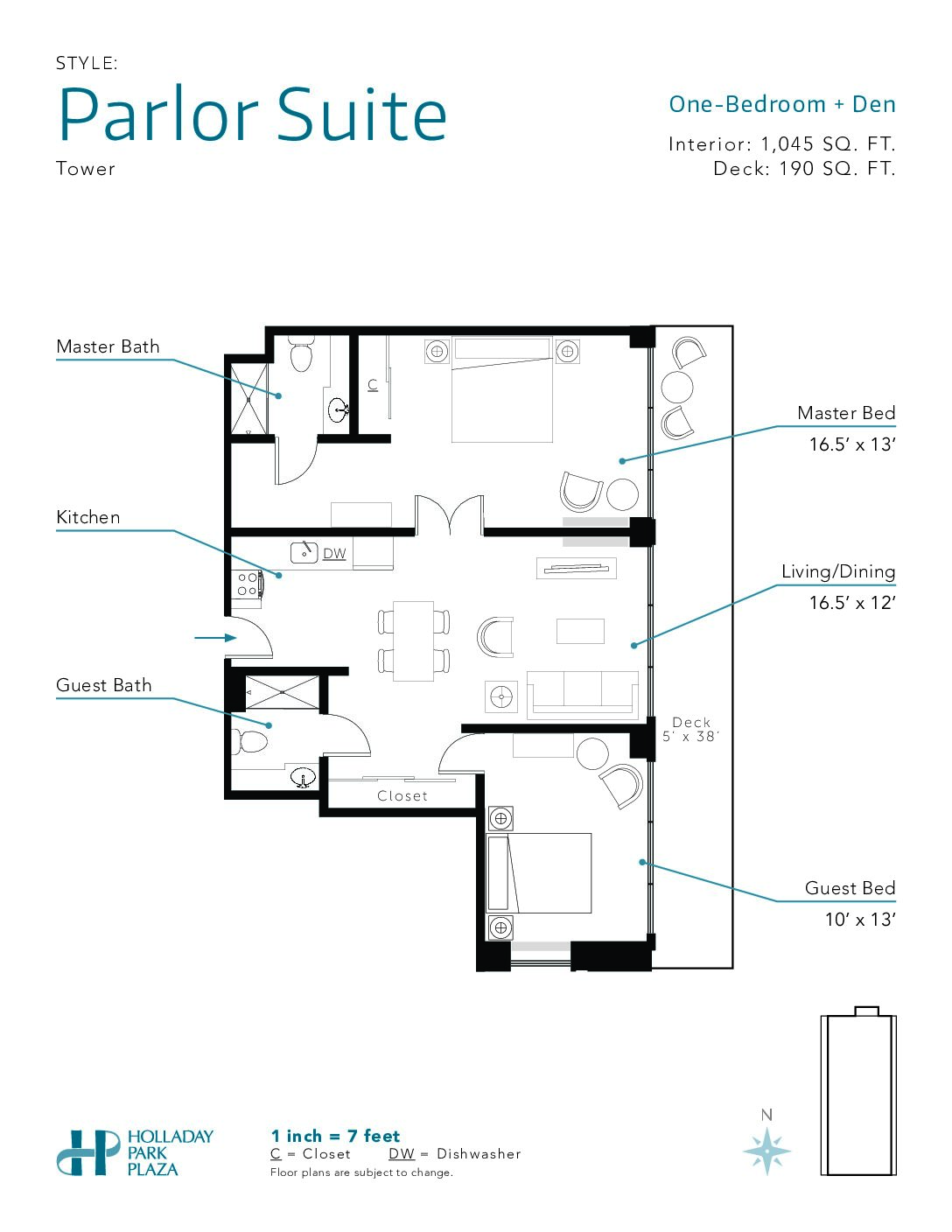 Parlor Suite - Holladay Park Plaza